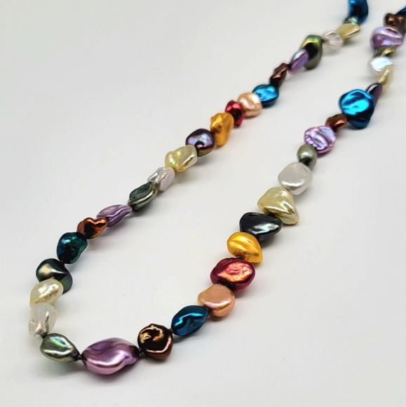 Honora Jewelry Vintage Honora Pearl Long Necklace With Multicolor
